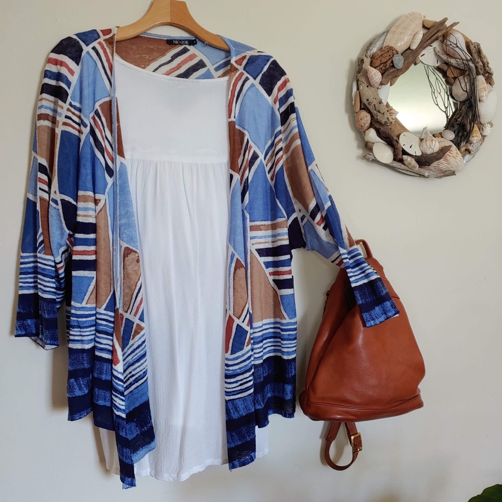 Nic+Zoe Nordstrom Seaglass 4Way Cardigan-Plus Size
